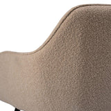 Dolly Boucle Accent Chair - Black Legs