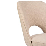 Dolly Boucle Dining Chair - Black Legs - Laura James 