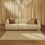 Nathalia 3-Seater Sofa - Chalked White Boucle - Laura James 