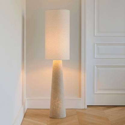 Chattendon 130cm Floor Lamp - Ivory Boucle - Laura James 