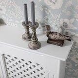 White Radiator Cover - Adjustable - Laura James