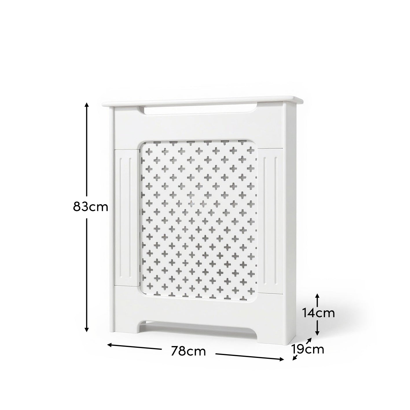 Radiator Cover White Painted Small - Laura James