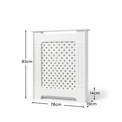 Radiator Cover White Painted Small - Laura James