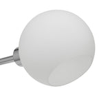 Chrome Metal Table Lamp with Opal Glass Shade - Laura James