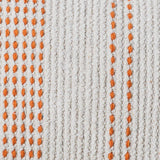 Elberton 55x35cm Cotton Striped Cushion Cover - Burnt Orange