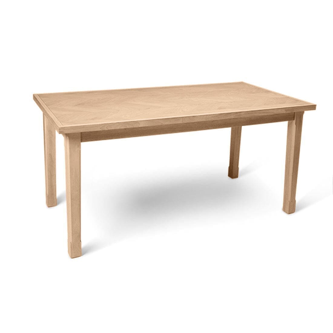 Ella Pale Oak Wood Parquet Dining Table - Laura James