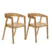 Ella Pale Oak Wooden Armchair - Set of 2 - Laura James