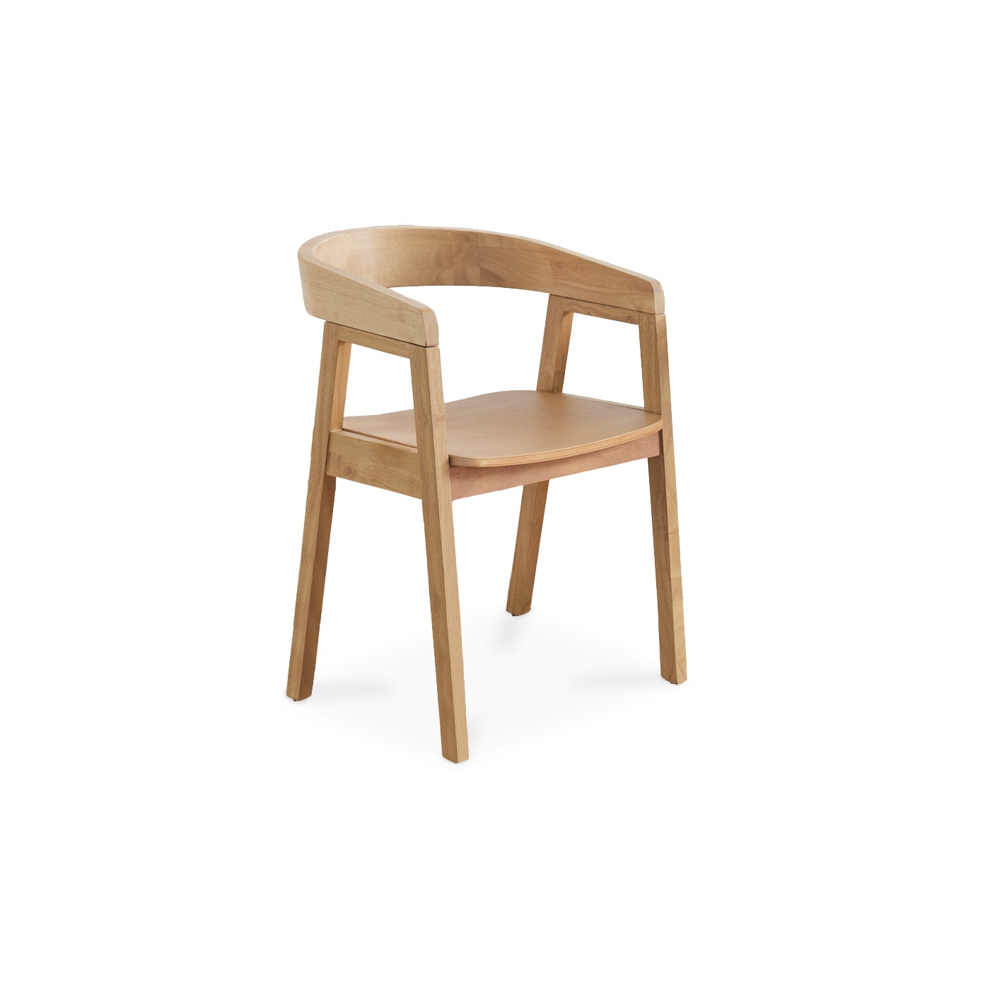 Paul Pale Oak Extending Dining Table Set - 4 Seater - Ella Pale Oak Carver Chairs - Laura James