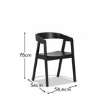 Ella Black Oak Dining Armchairs - Set of 2 - lAURA jAMES 