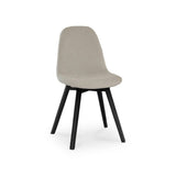 Ellis Light Beige Dining Chairs with Black Legs - Set Of 2 - Laura James