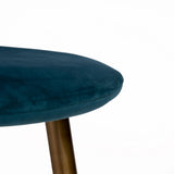 Ellis dining chairs - set of 2 - teal and gold - Laura James