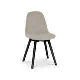 Light Beige Boucle Dining Chairs - Laura James 