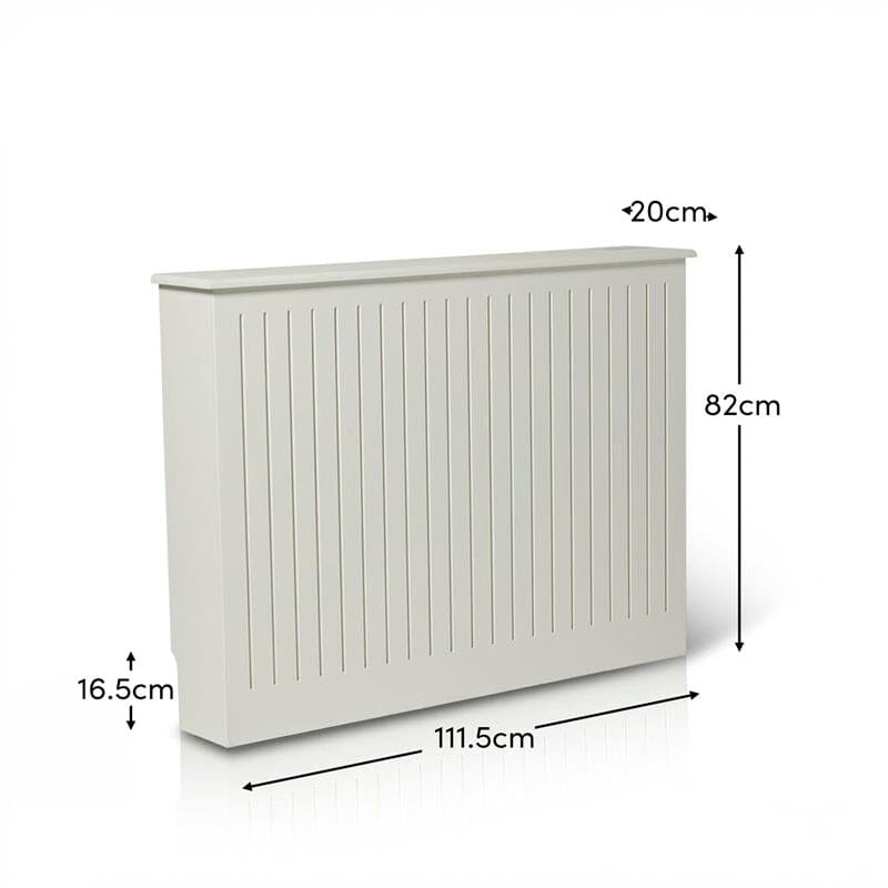 Elspeth Medium Radiator Cover in Snow White - Laura James