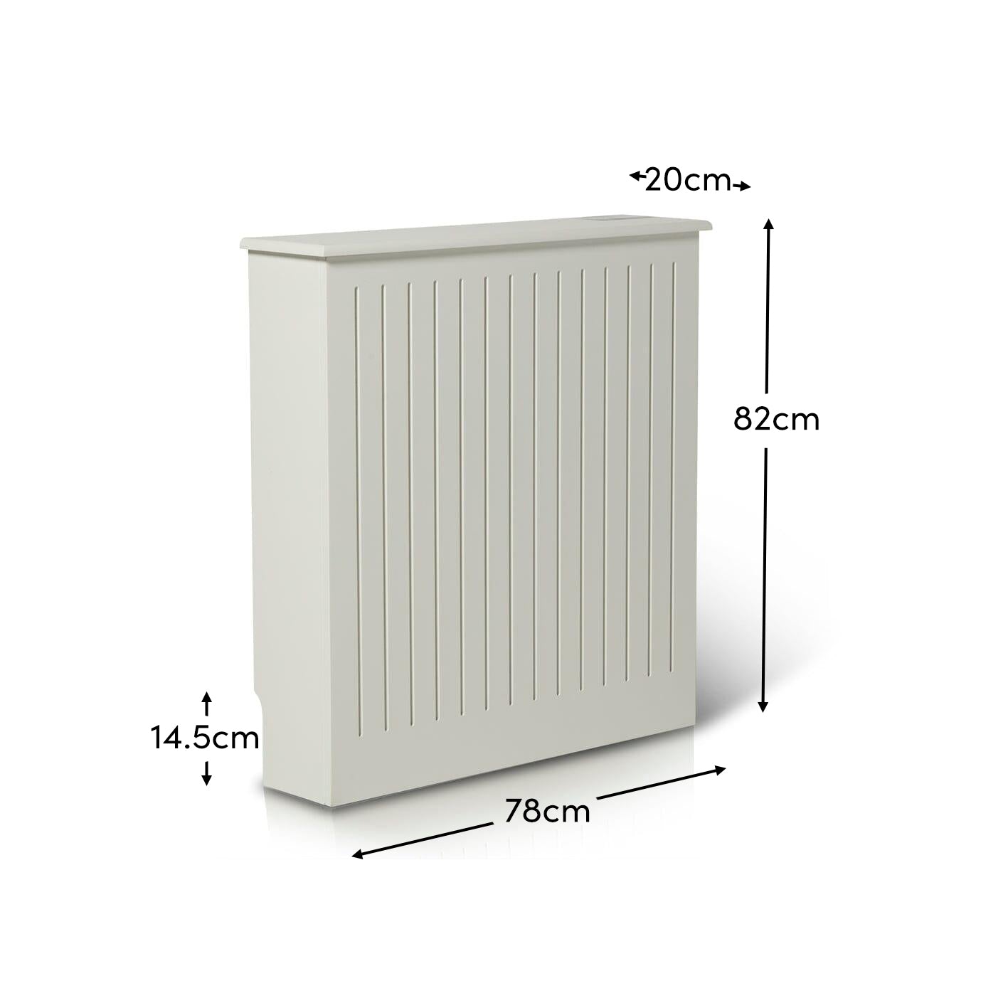 Elspeth Small Radiator Cover in Snow White - Laura James