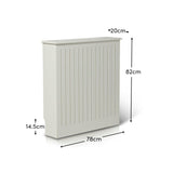 Elspeth Small Radiator Cover in Snow White - Laura James