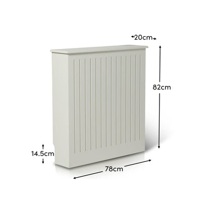 Elspeth Small Radiator Cover in Snow White - Laura James
