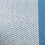 Elston 55x35cm Cotton Zig Zag Cushion Cover - Horizon Blue