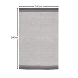 Elston Cotton Rug - Mist Grey - 200cm X 290cm