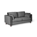 Emily Grey Velvet 2 Seater Sofa