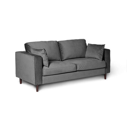 Emily Grey Velvet 2 Seater Sofa