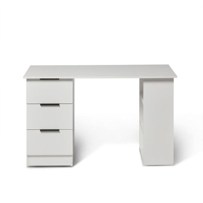Essie White Desk With 3 Drawers by Laura James