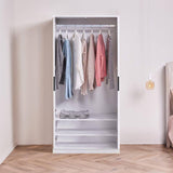 Essie 3 Piece Bedroom Set - 8 Chest of Drawers - Pure White