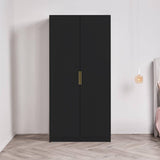 Essie 4 Piece Bedroom Set - 8 Chest of Drawers - Pitch Black