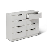 Essie White 8 Drawer Chest of Drawers - Laura James