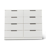 Essie White 8 Drawer Chest of Drawers - Laura James