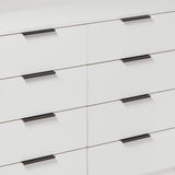 Essie White 8 Drawer Chest of Drawers - Laura James