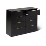 Essie Black 8 Chest of Drawers - Laura James