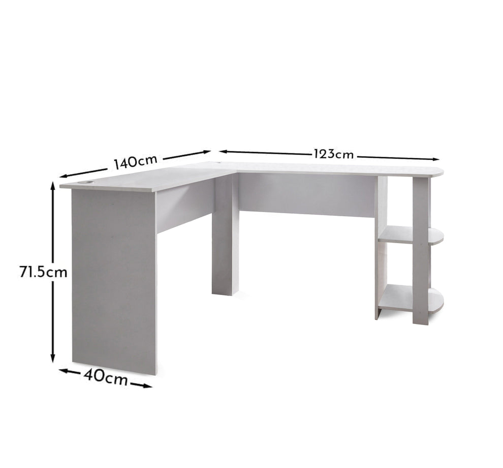 Outlet Essie L Shape Desk White Laura James