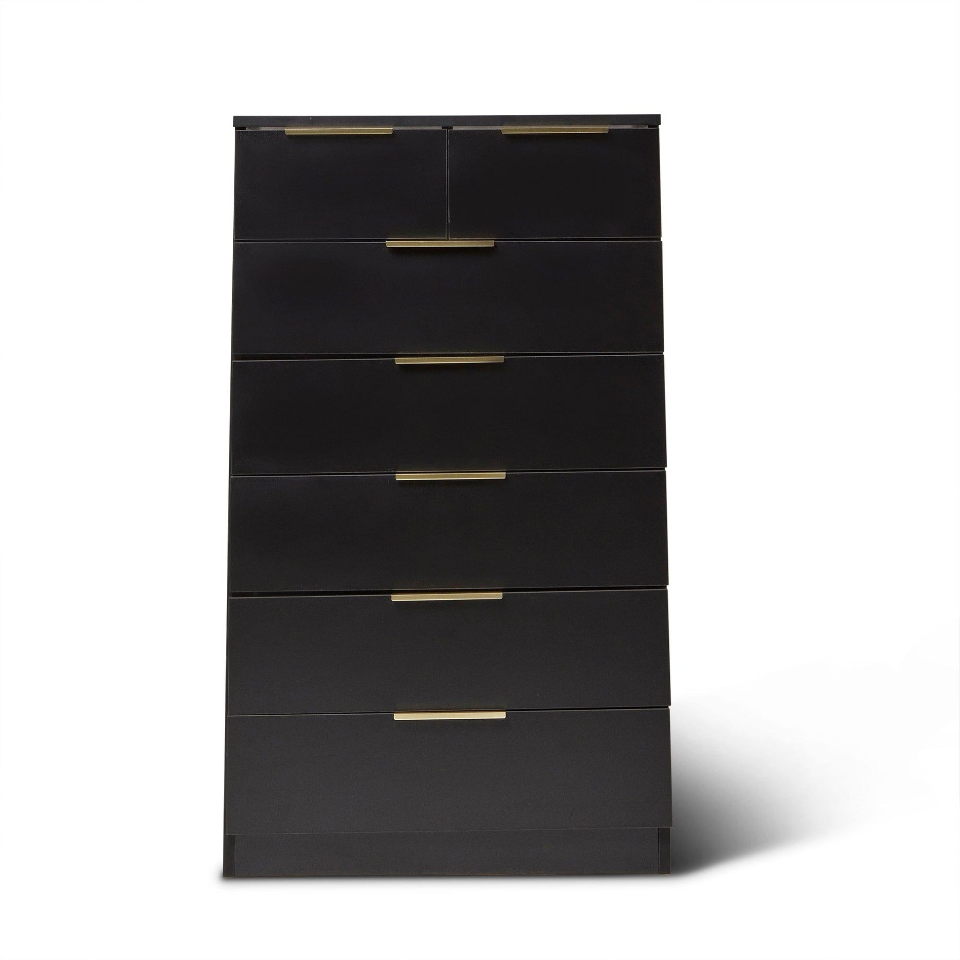 Essie Tall Black Chest of Drawers - Laura James