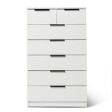Essie White Tall Chest of 7 Drawers by Laura James