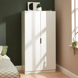 Essie Tall Cabinet / Wardrobe - White - Laura James