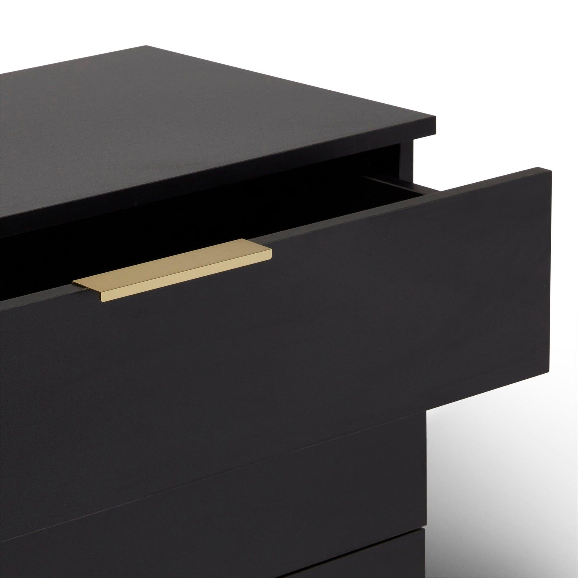 Essie 5 Drawer Tall Chest of Drawers - Black Laura James Essie 5 Drawer Tall Chest of Drawers - Black Laura James