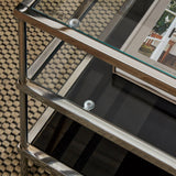 Evelyn coffee table - chrome - Laura James