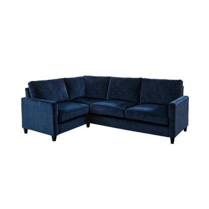 Ava Right L Shape Sofa - Ink with Black Oak Legs - Laura James