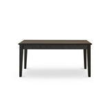Raleigh Black Dining Table Set - 6 Seater - Marilyn  Burgundy Red Dining Chairs - Black Oak Legs