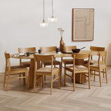 Wooden Woven Chairs Set 2 - Oak - Laura James