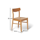 Wooden Woven Chair - Set of 2 - Pale Oak - Laura James

