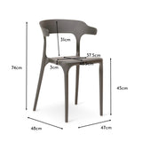 Finn dining chairs - set of 4 - grey - Laura James