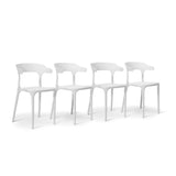 Finn dining chairs - set of 4 - white