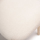 Freya Boucle Armchairs - Set of 2 - Whitewash Oak Legs
