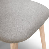 Freya Fossil Armchairs - Set of 2 - Whitewash Oak Legs - Laura James 