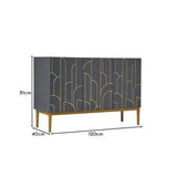 Gatsby 3 Door Sideboard – Smoke Grey - Laura James