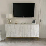 Gatsby Large 4 Door Sideboard – Snow White - Laura James
