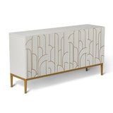 Gatsby 4 Door Sideboard – Snow White - Laura James