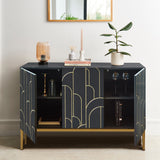 Gatsby 3 Door Sideboard – Smoke Grey - Laura James 