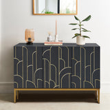 Gatsby 3 Door Sideboard – Smoke Grey - Laura James 